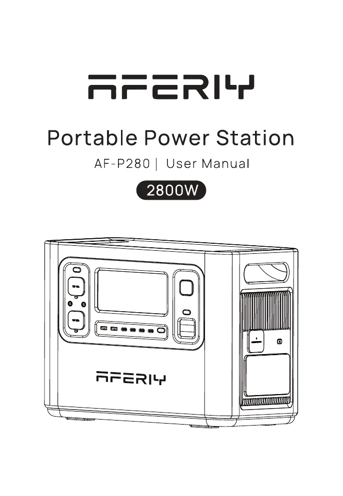 Оригінальна сторінка 1 з PDF-manual AFERIY AF-P280
