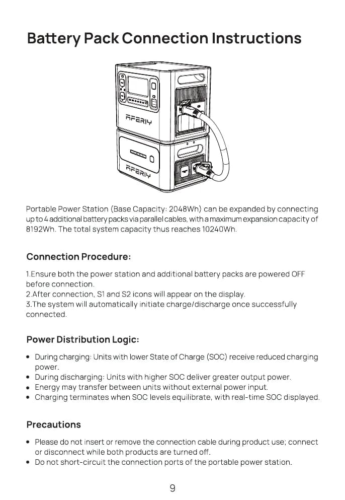 Battery Pack Connection Instructions