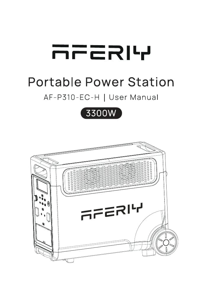 Оригінальна сторінка 1 з PDF-manual AFERIY AF-P310