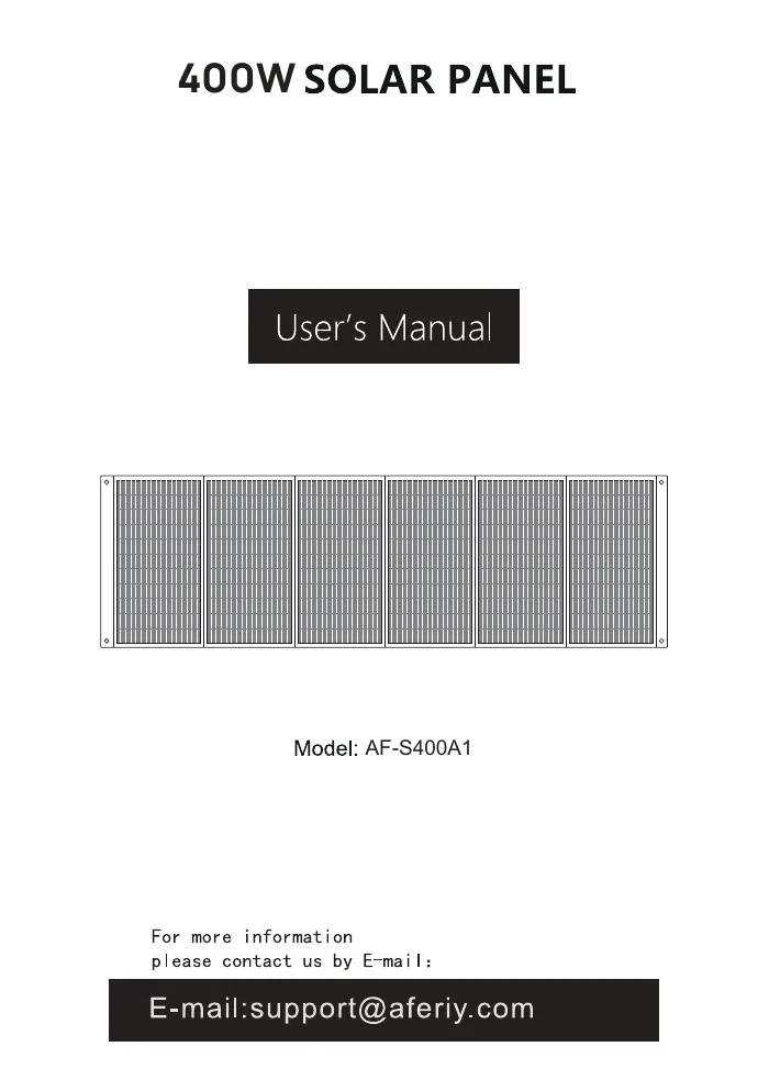Оригінальна сторінка 1 з PDF-manual AFERIY AF-S400A1