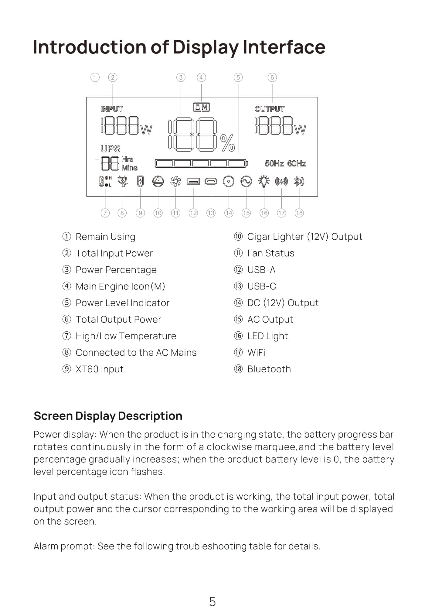 Оригінальна сторінка 9 з PDF-manual AFERIY AF-P180