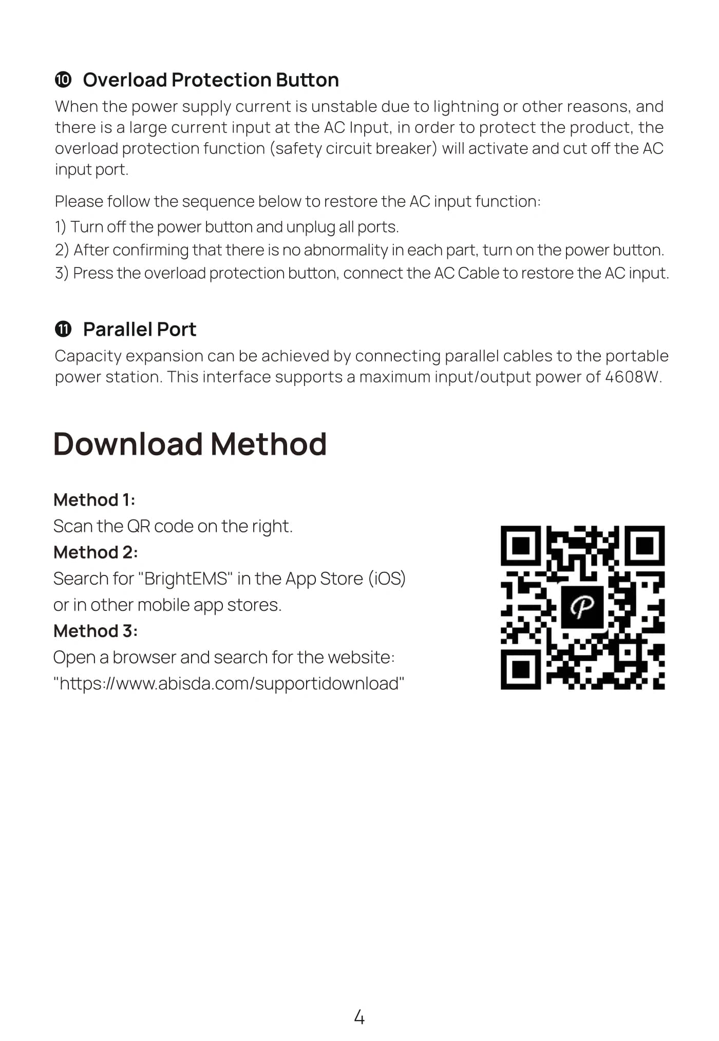 Оригінальна сторінка 7 з PDF-manual AFERIY AF-P280