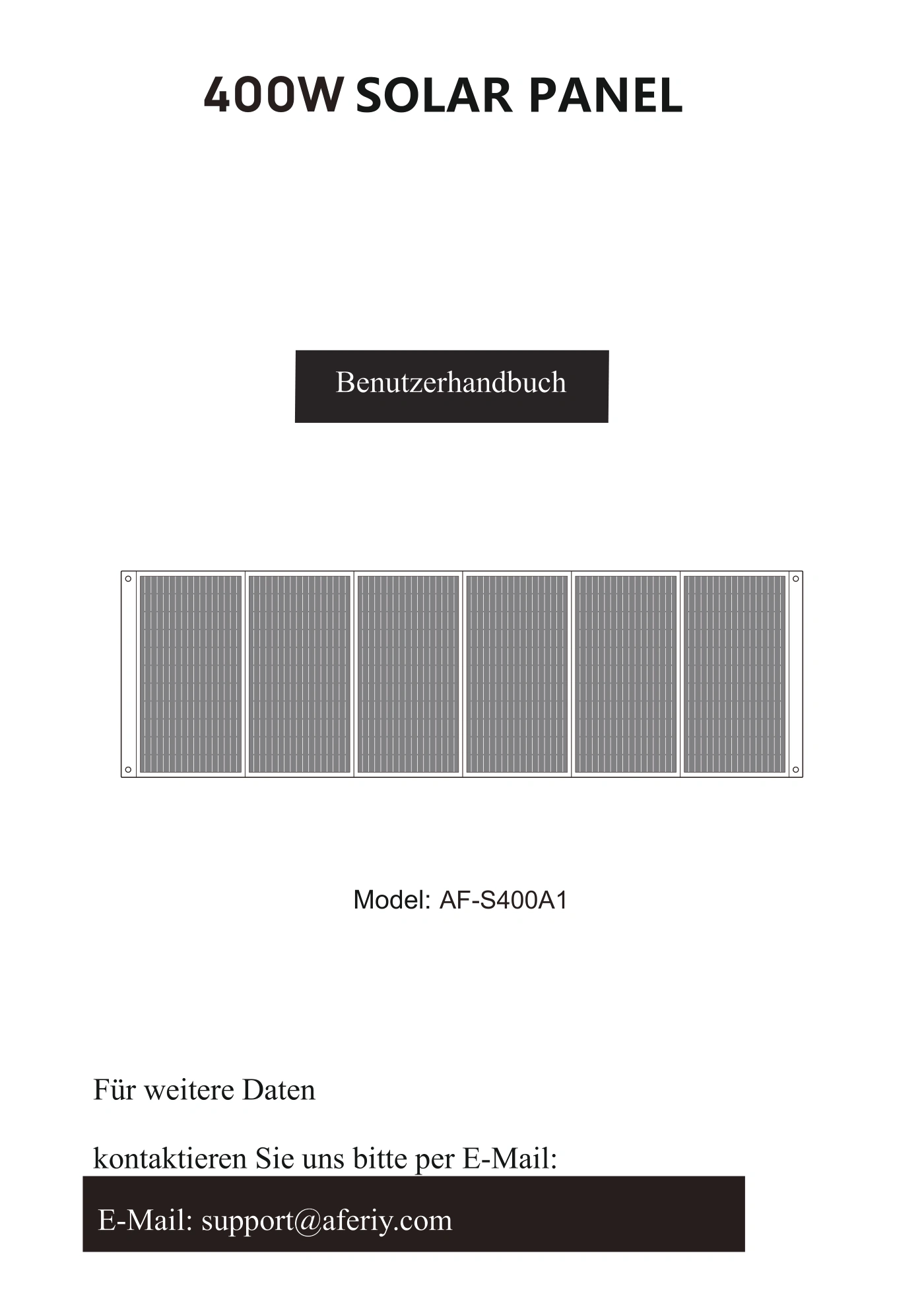 Оригінальна сторінка 6 з PDF-manual AFERIY AF-S400A1