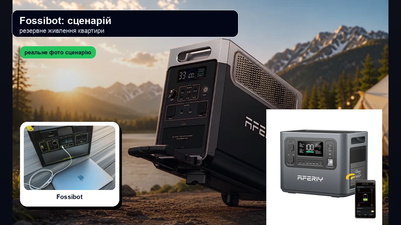 Резервне живлення квартири і будинку у порівнянні AFERIY vs Fossibot